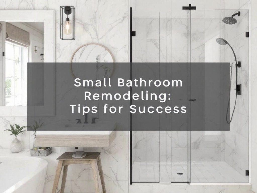 Image depicting the successful transformation of a small bathroom after a remodel.