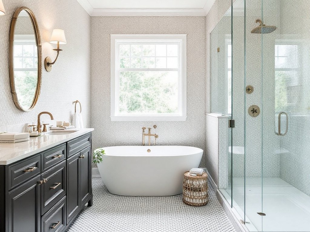 Mastering Bathroom Remodeling with Top-notch Tile Installation Contractors in Melrose, MA. Local Tile Installation Contractors working on a contemporary styled bathroom remodel in Melrose, MA.