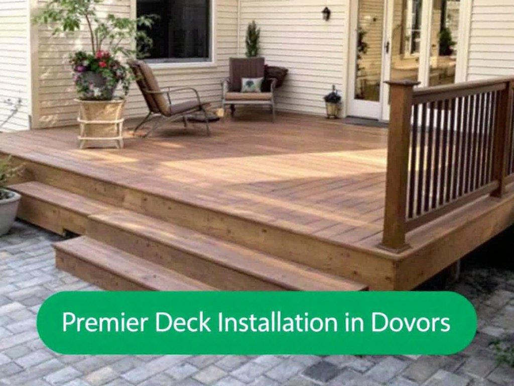 Premium Deck Installation in Dover, MA: Your Gateway to an Exquisite Outdoor Space High-quality deck installation process in Dover, MA showcasing finished outdoor space.