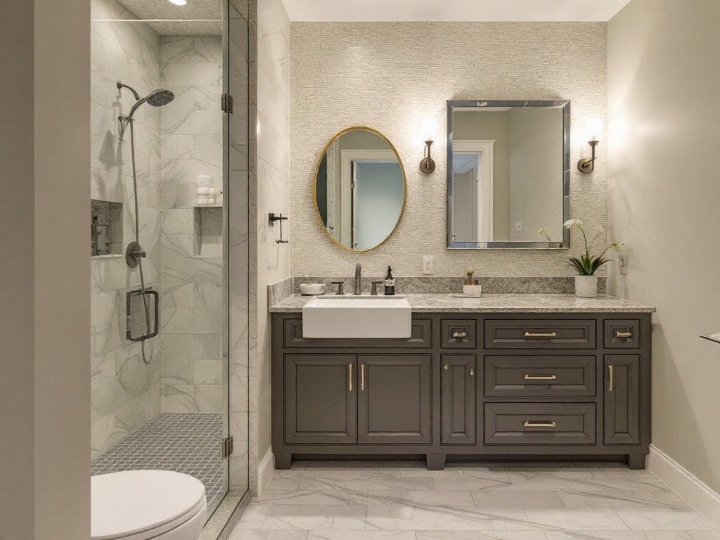 Unleash Your Basement's Potential with Our Exceptional Finishing Services near Westwood, MA. Basement transformation with an exceptional modern and contemporary finish in Westwood, MA.