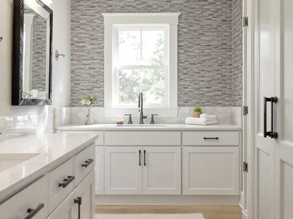 Caption: Gleaming new contemporary style, by the finest basement remodelers of Sudbury, Massachusetts. Modern basement remodeling work by top-rated remodelers in Sudbury, Massachusetts.