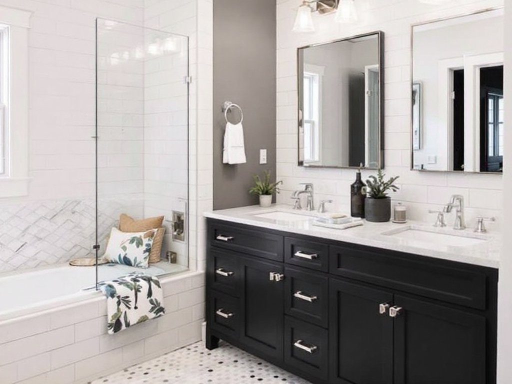 The Artistry of Bathroom Transformation: Remodeling Magic in Winchester, MA A completely transformed and innovative bathroom in Winchester, MA after a professional remodeling process.