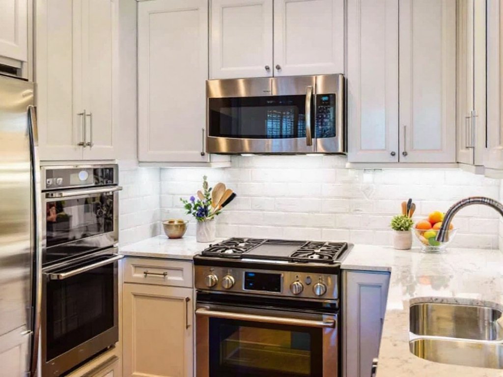 High-quality kitchen renovation contractors at work in Melrose, MA.