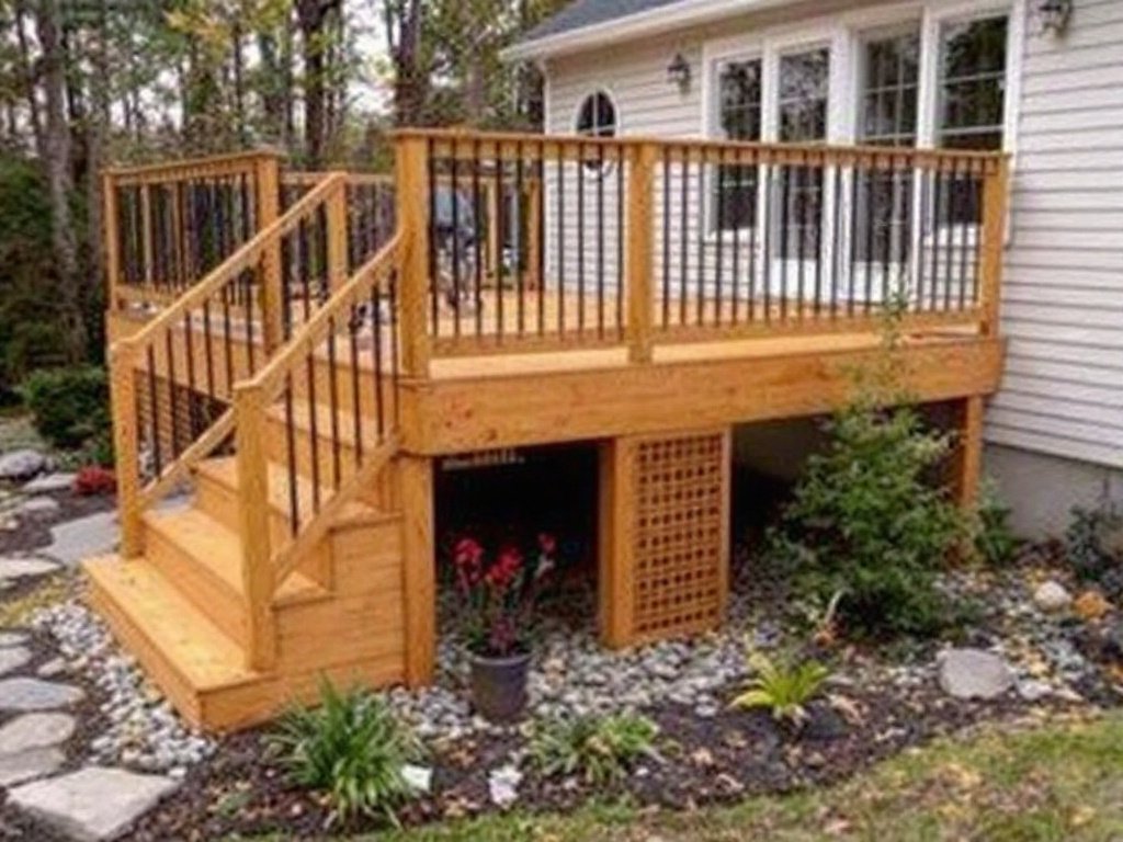 Professional deck installation process in Hopkinton, MA.