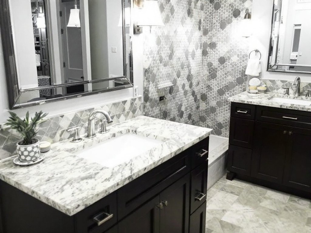 Alternative text: A successful blend of modern and contemporary design by an exceptional tile installation company in the vibrant area of Braintree, MA.