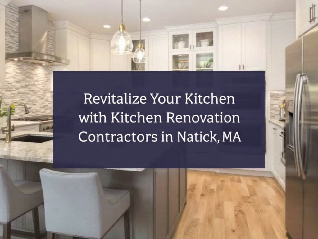 Caption: Get the perfect blend of modernity and elegance with the top-notch kitchen renovation contractors near Natick, MA. Contemporary kitchen remodel done by professional contractors near Natick MA.