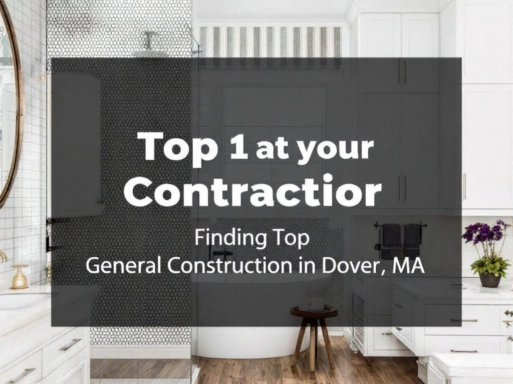 Modern designed illustration showcasing the process of navigating the maze to find the best general construction contractors near Dover, MA.