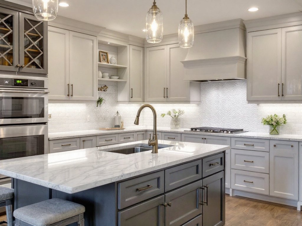 An avant-garde, beautifully remodeled premium kitchen with stylish design and craftsmanship.