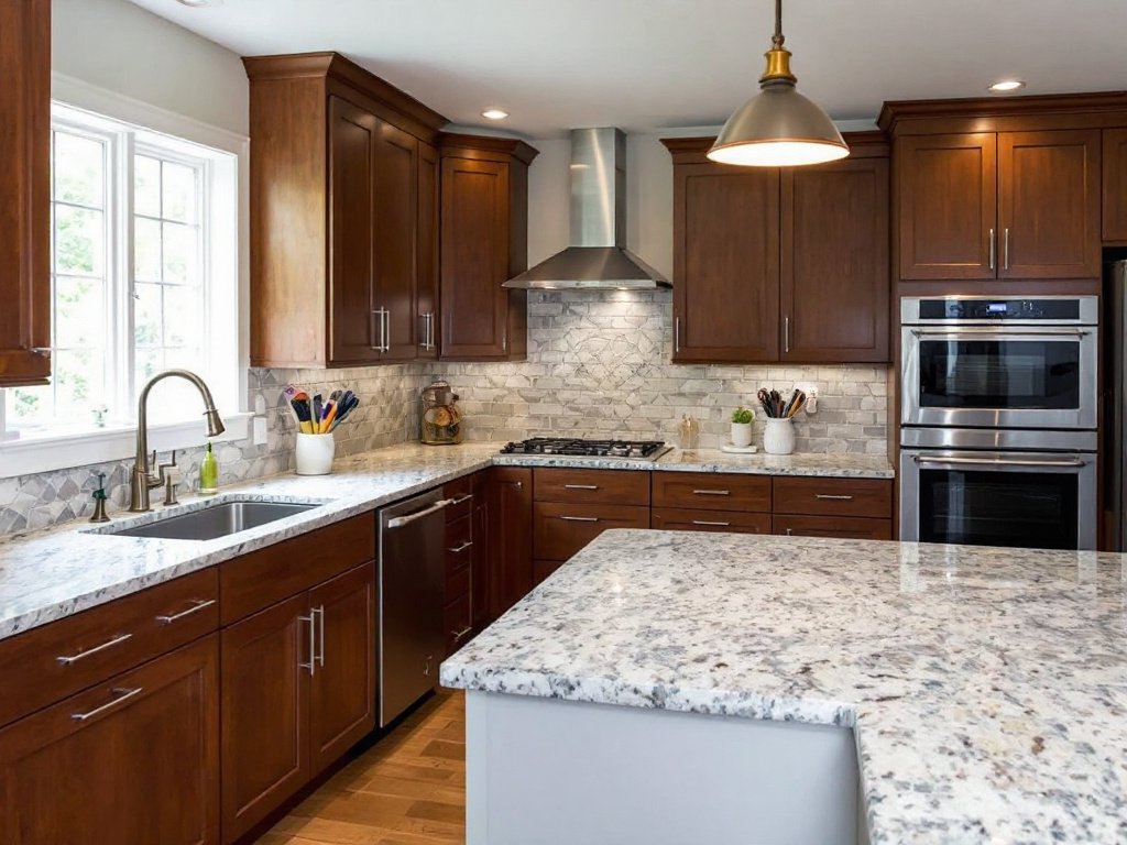 Skilled contractors working on a kitchen renovation project near Wayland, MA