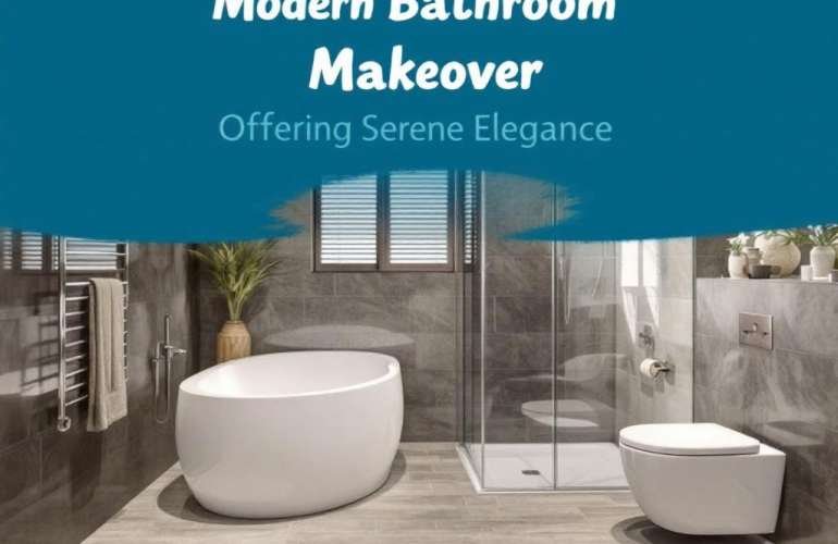 The Serene Elegance of a Modern Bathroom Makeover – Redefining Relaxation
