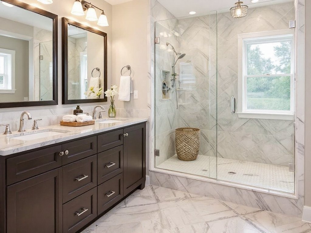 Graphic representation of leading tile installation firms around Norwood, MA.