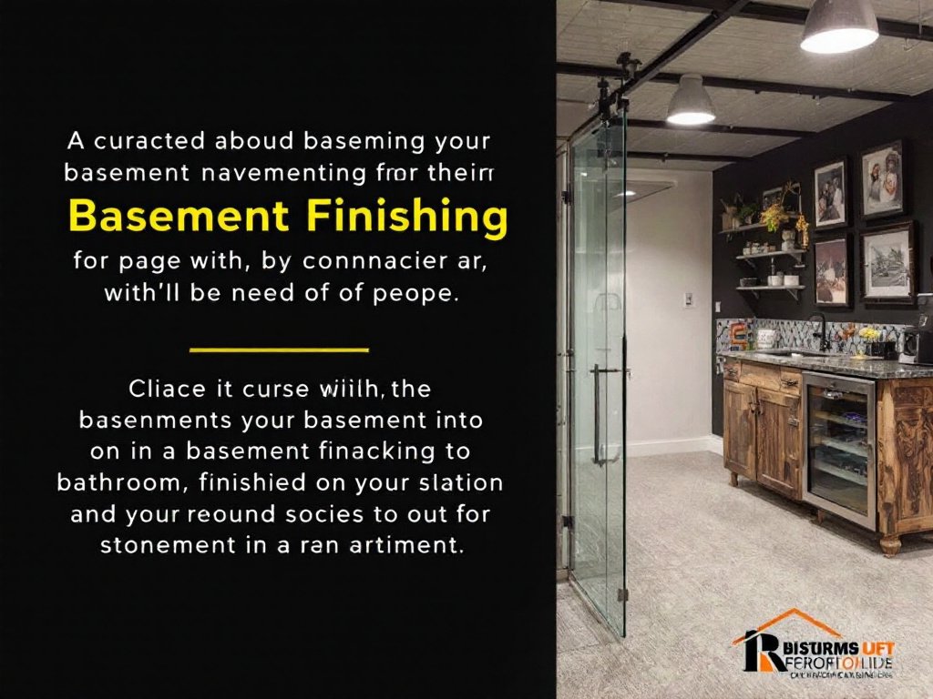 Alt Text: Sleek and contemporary basement transformation turning it into a cozy living haven by expert basement finishing near Stoneham.