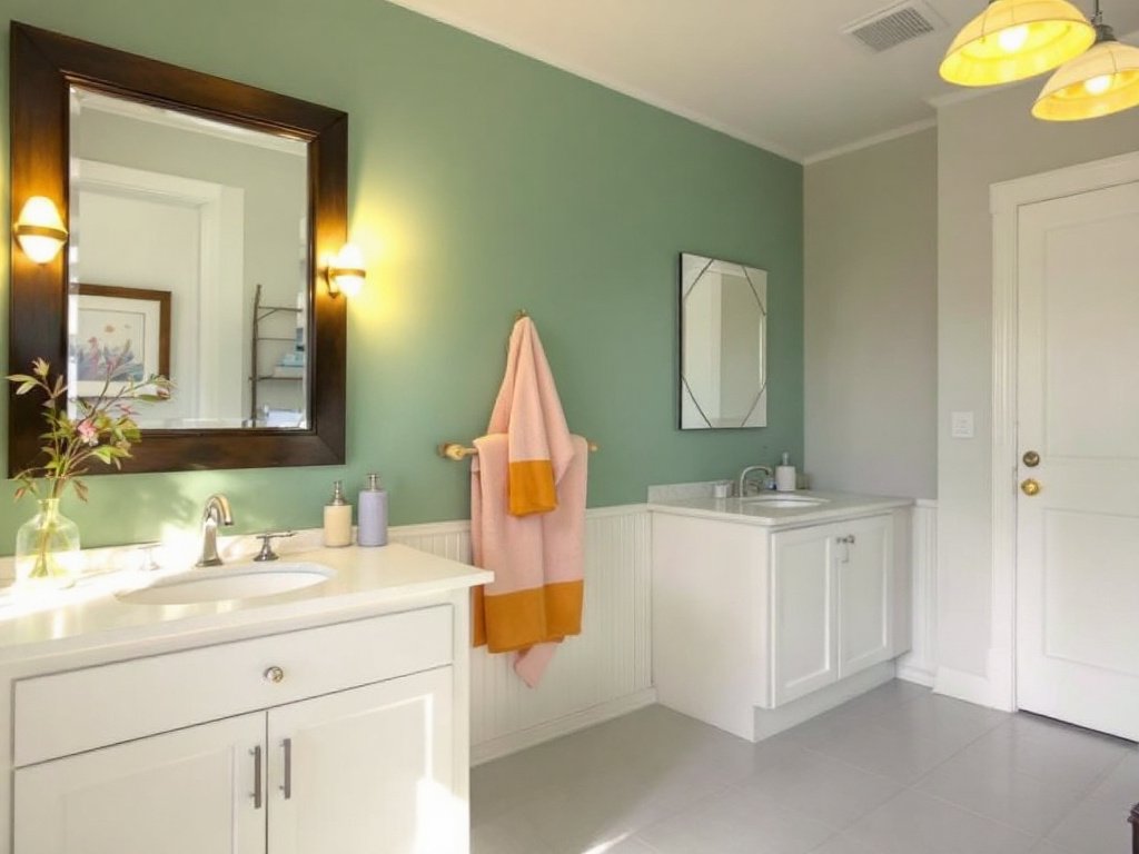 Alt Text: Skilled house painters adding vibrant colors to a house in Weymouth, MA.
