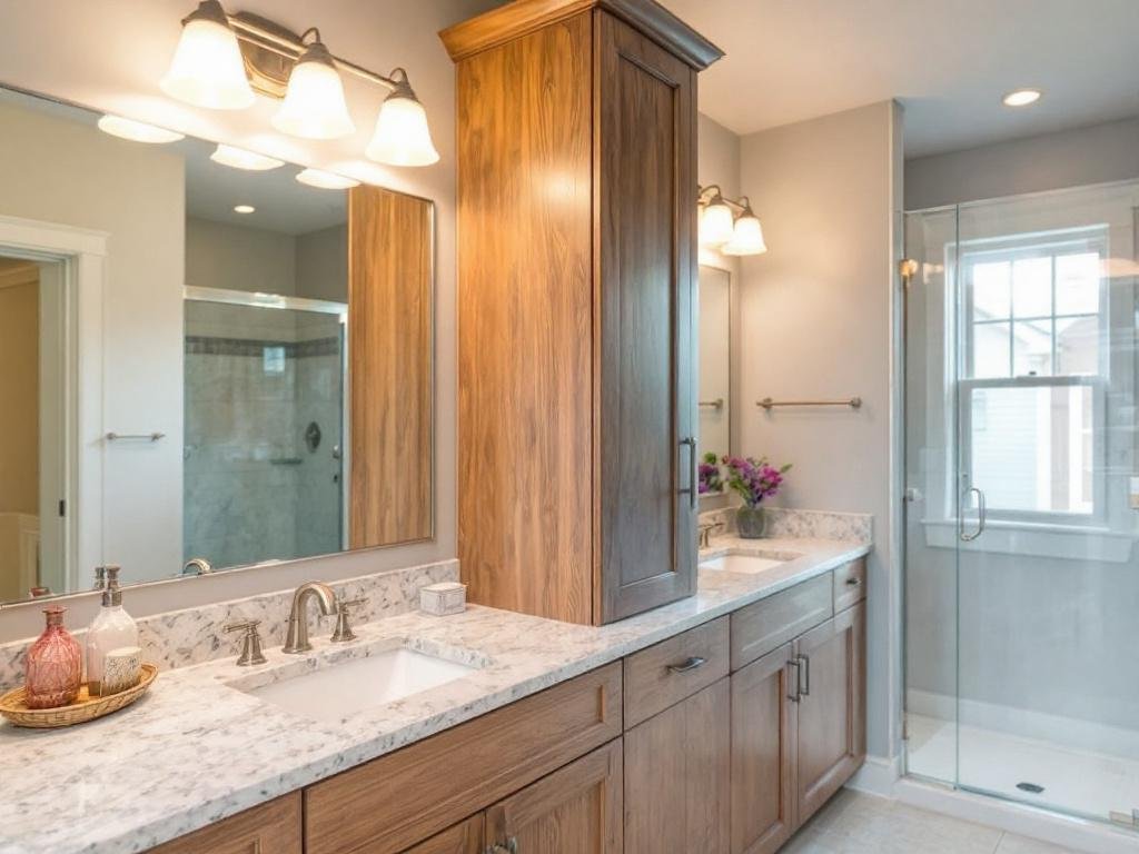 Find Trusted General Contractors for your Bathroom Remodel in Randolph, MA Modern bathroom renovation by top-rated general contractors near Randolph, MA.