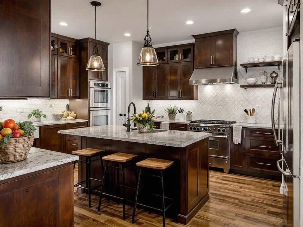 Alt Text: Modern and contemporary kitchen design by top contractors in Brookline, MA.