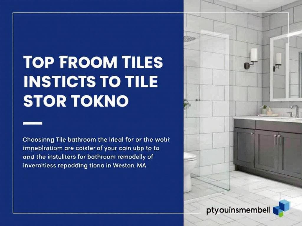 The Excellence of Bathroom Remodeling: Best Tile Installers in Weston, MA. A professional tile installer applying exquisite new tiles to a bathroom in Weston, MA.