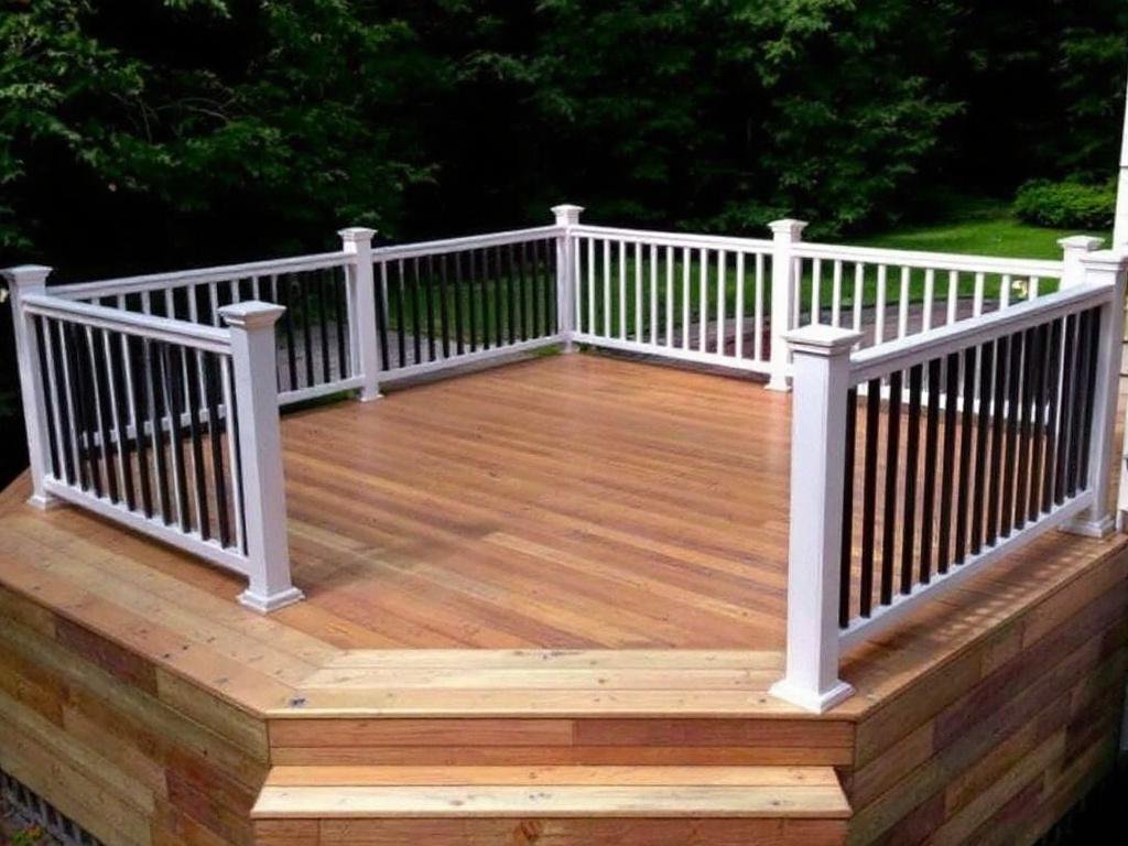 Quality Deck Installation Services - Transforming Outdoors in Walpole, MA. Professional workers installing a high-quality deck in a residential area near Walpole, MA.