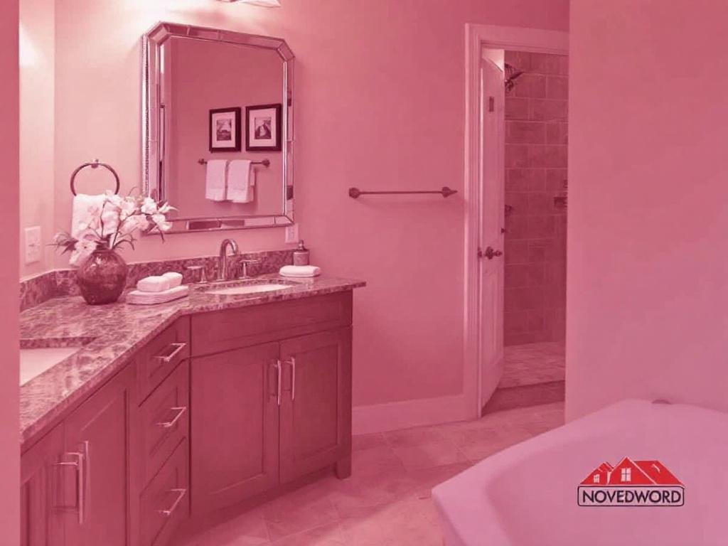 'Quality and Satisfaction Guaranteed for Your Bathroom Remodel with Top Home Contractors in Norwood, MA.' 'Home contractor discussing bathroom remodeling plans with homeowner in Norwood, MA.'