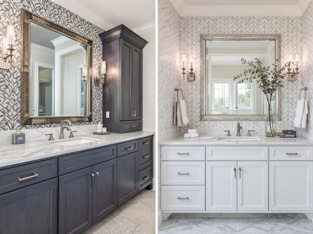 Caption: The masterful transformation of a Lexington Luxe bathroom, redefining luxury and elegance with its modern, contemporary design. Alt Text: A luxurious and elegant bathroom interior by Lexington Luxe with modern contemporary design elements.
