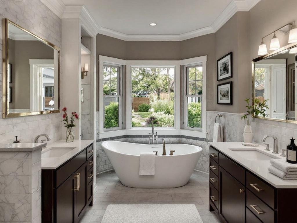 A New Definition of Luxury: Lexington Luxe's Bathroom Transformation Luxuriously renovated master bathroom by Lexington Luxe.