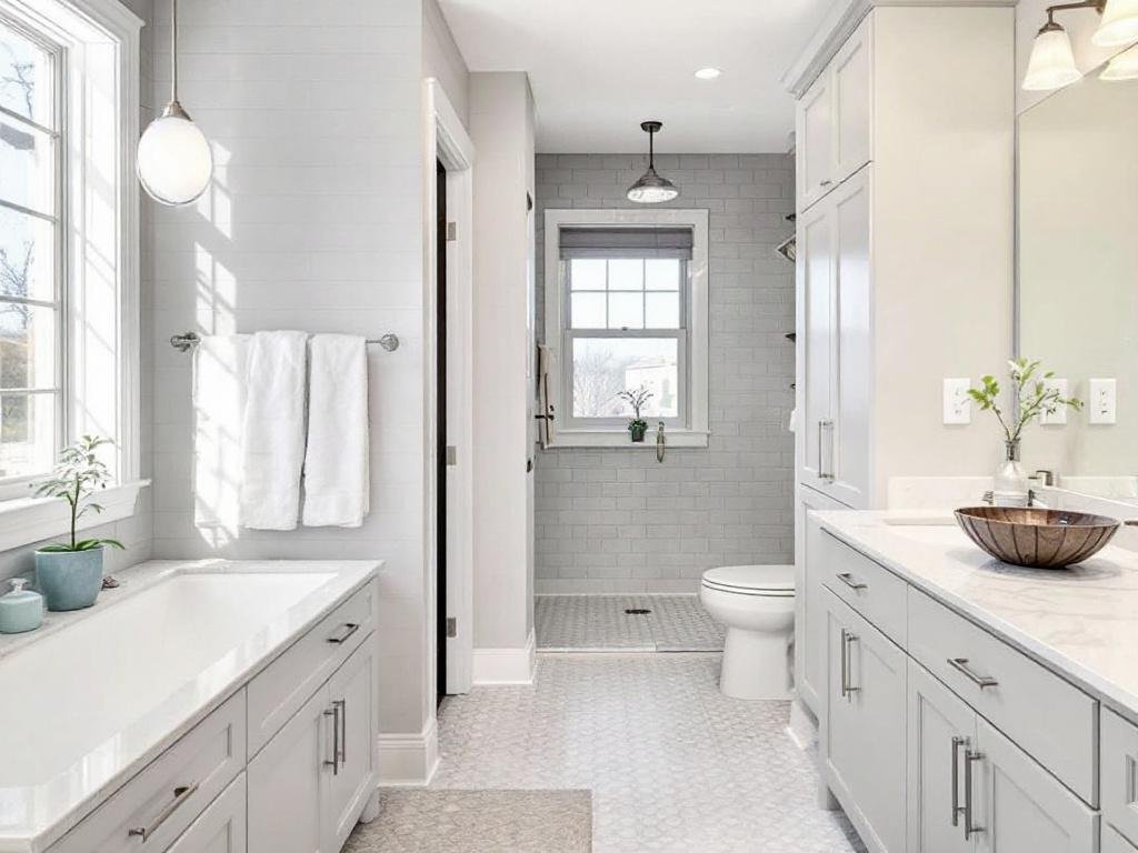 Your Ultimate Guide to Selecting Top-tier Bathroom Contractors in Bedford, MA A perfectly renovated modern, contemporary bathroom by the best contractors near Bedford, MA.