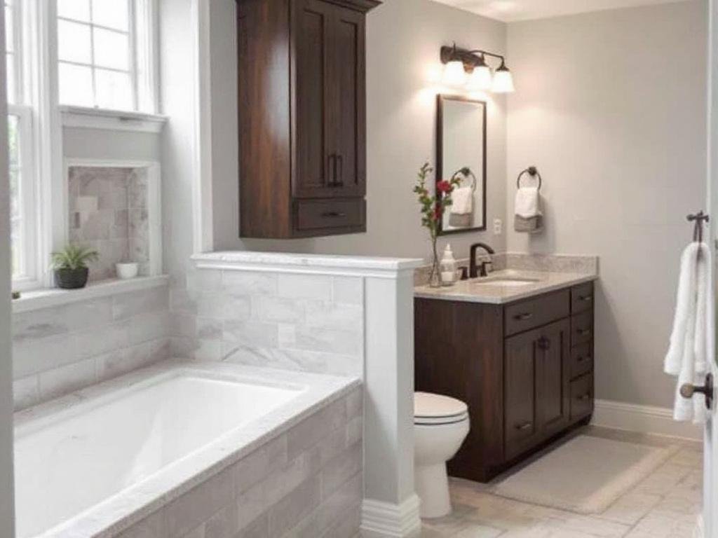 Winchester's Premier Bathroom Remodeler: Redefining Elegance and Comfort. Alt Text: Luxurious bathroom interior design by the best remodeler in Winchester, MA.