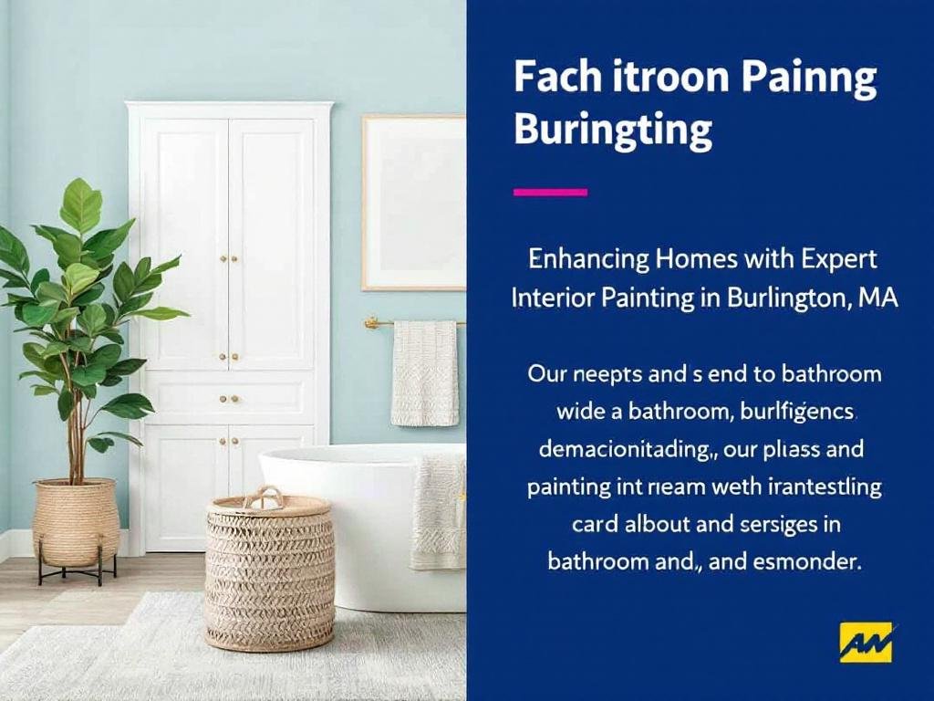 Superior modern interior painting enhancing the contemporary design of a home in Burlington, MA.