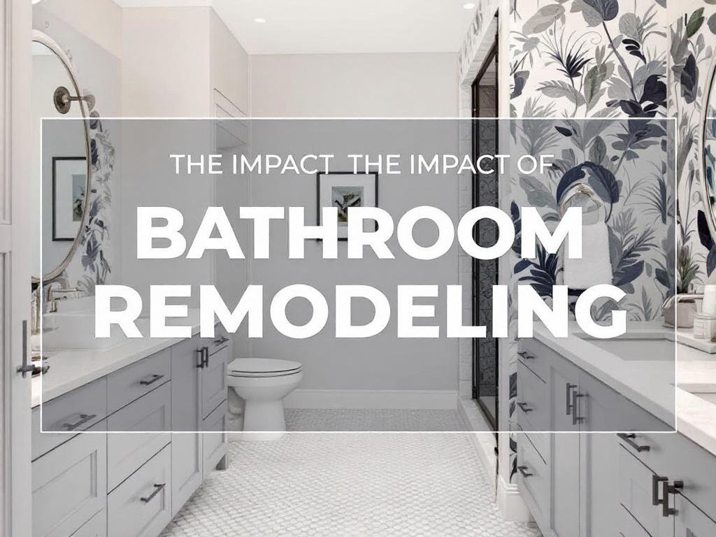 Caption: Witness the magic transformation of a bathroom due to remodeling. Image showcasing the change in bathroom appearance after a remodeling makeover.
