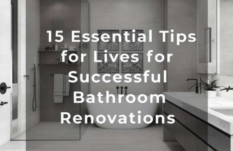 The Ultimate Guide to Successful Bathroom Renovations