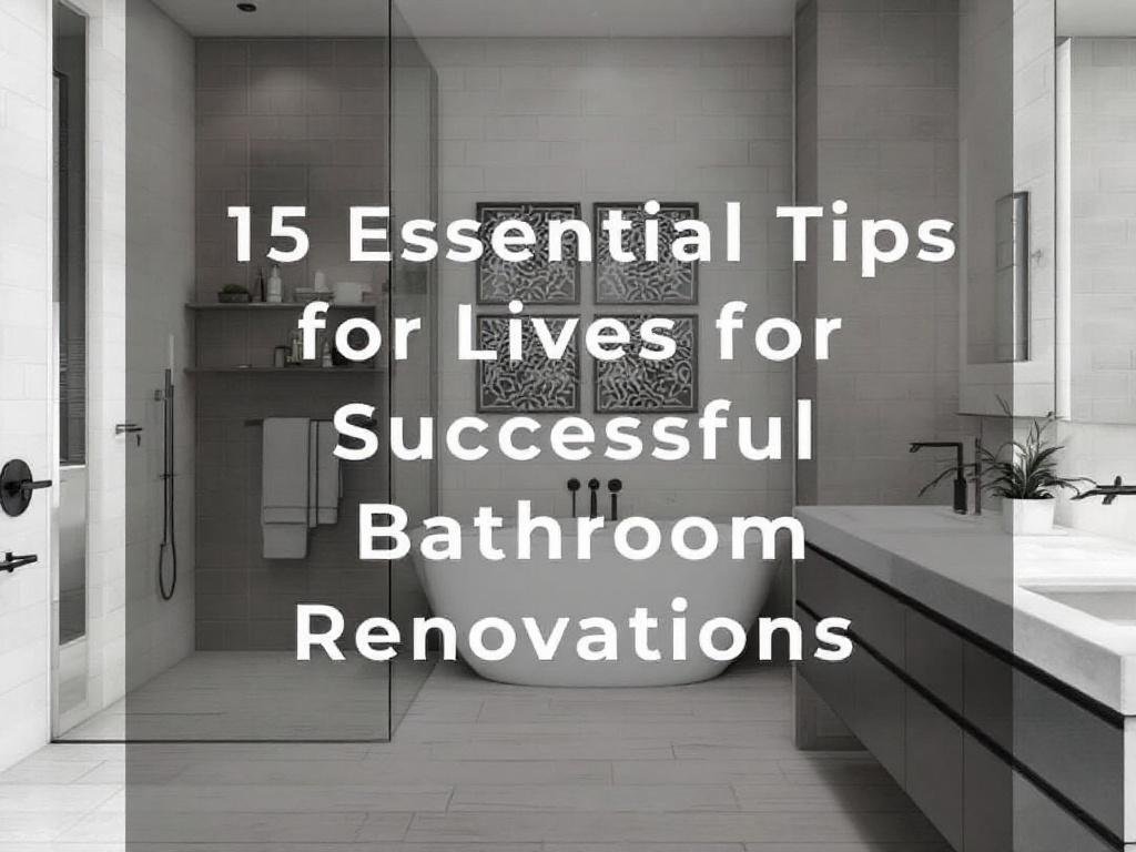 A modern bathroom renovation showcasing contemporary design.