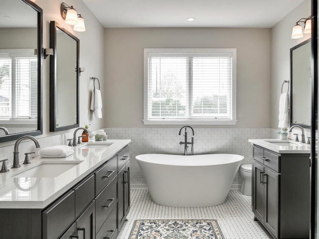 High-Quality Bathroom Remodeling Services in Canton, MA. Renovated, upscale bathroom in Canton, MA showcasing premier bathroom remodeling services.
