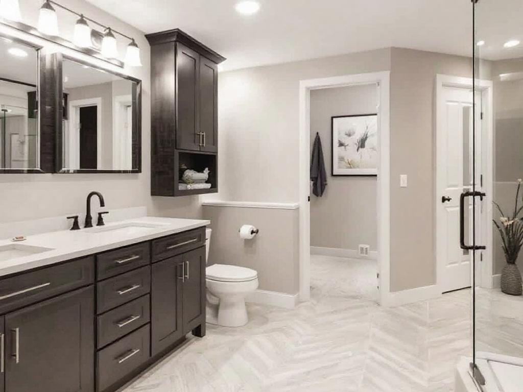 Unlocking Your Home's Potential: Modern Basement Remodeling by Top-rated Professionals in Norwood Modern and contemporary designed basement remodel done by professionals near Norwood.