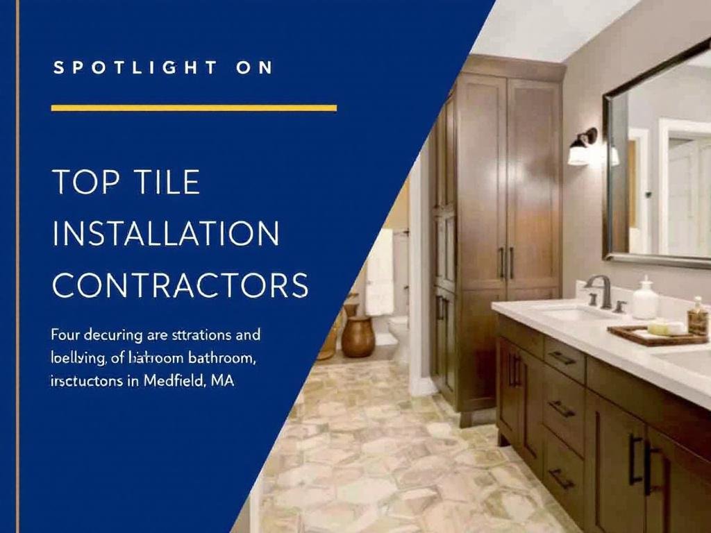 Medfield's Finest Tile Installation Contractors: A Harmonious Blend of Contemporary and Modern Design Modern tile installation by skilled contractors in Medfield, MA.