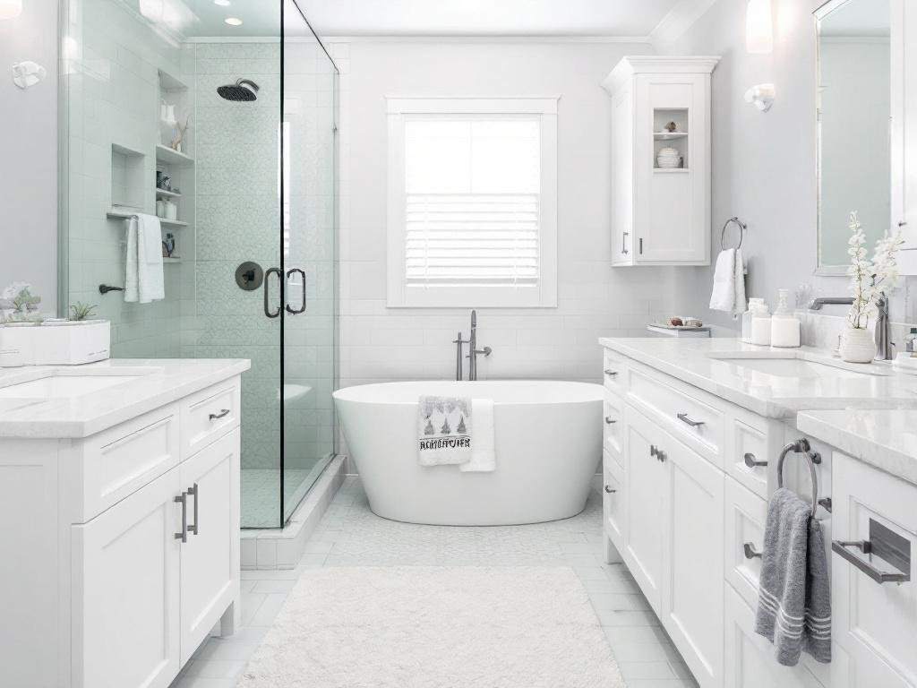 Alt text: Expert tile installers working meticulously to enhance the beauty of a house in Lincoln, MA