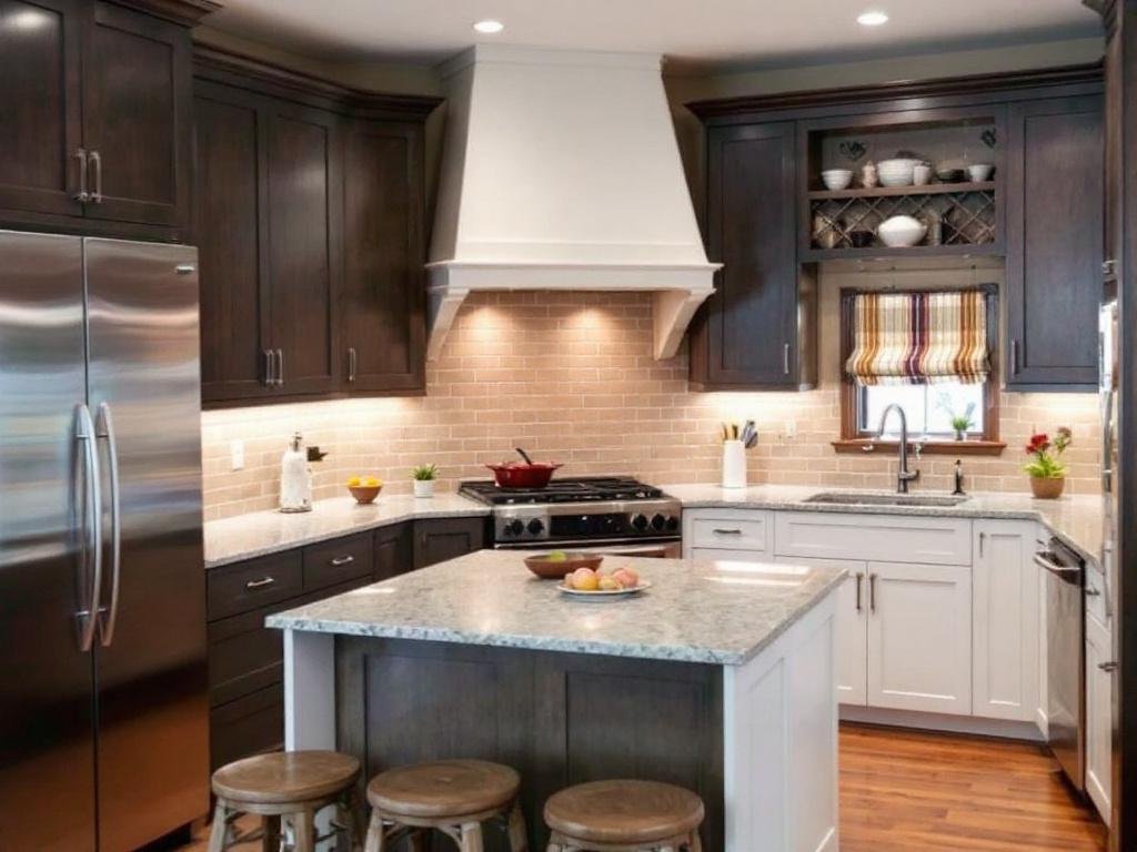 Skilled contractors deliberating the renovation strategy for a kitchen in Malden, MA.