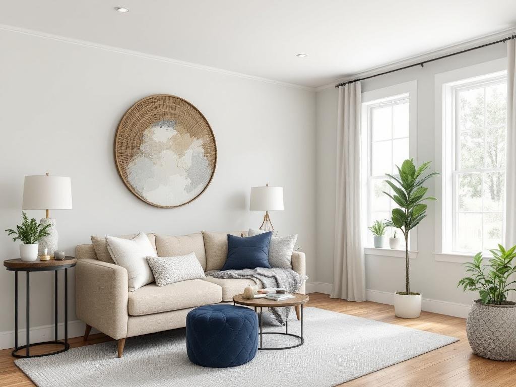 Embrace Elegance with Contemporary Interior Painting Near Brookline, MA Alt Text: Striking modern interior painting in a contemporary home near Brookline, MA
