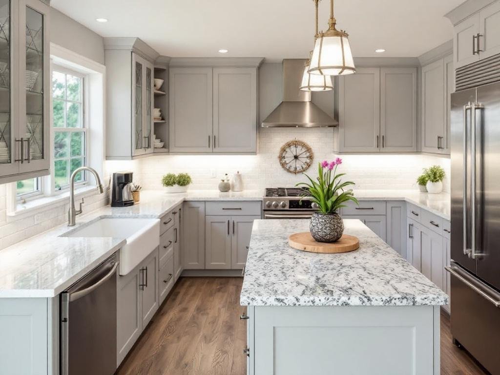 The Ultimate Contemporary Kitchen Makeover in Natick, MA! Modern kitchen renovation in Natick, MA with updated cabinets, countertops, and appliances.