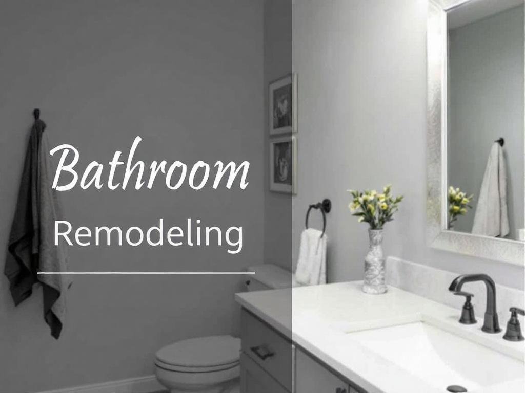 Alternative text: A renovated, modern-designed bathroom by The Stellar Transformation company in Winchester MA.