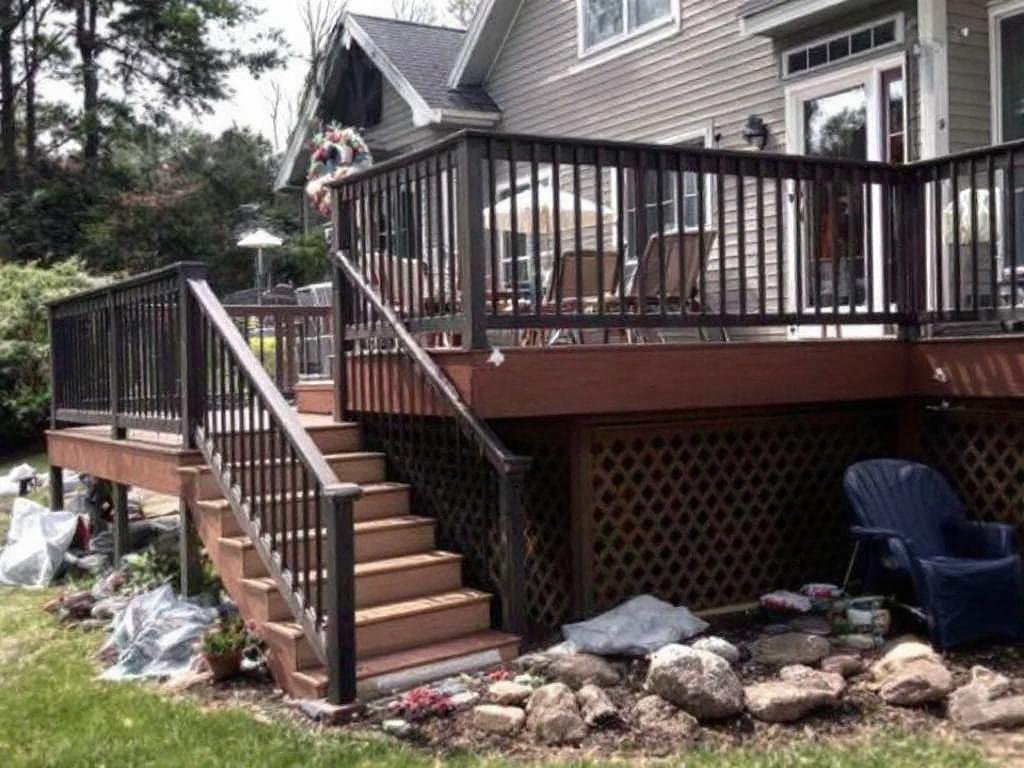 Alt text: Professional deck installation transforming an outdoor space in Hopkinton, MA