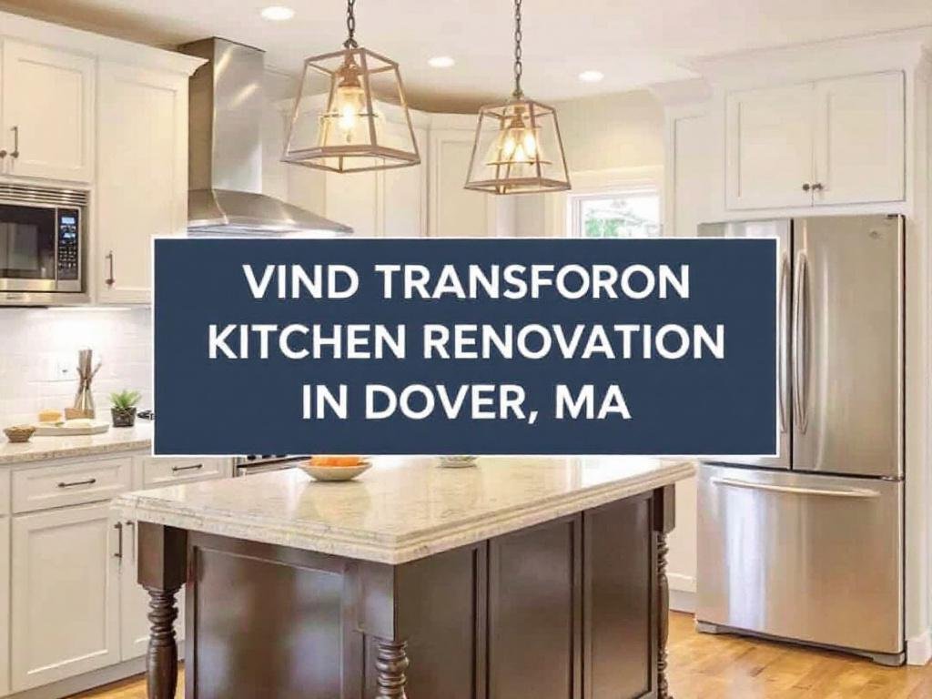 Unveil Your Dream Kitchen with Top-tier Renovation Contractors in Dover, MA. A newly renovated, modern and contemporary styled kitchen in Dover, MA.