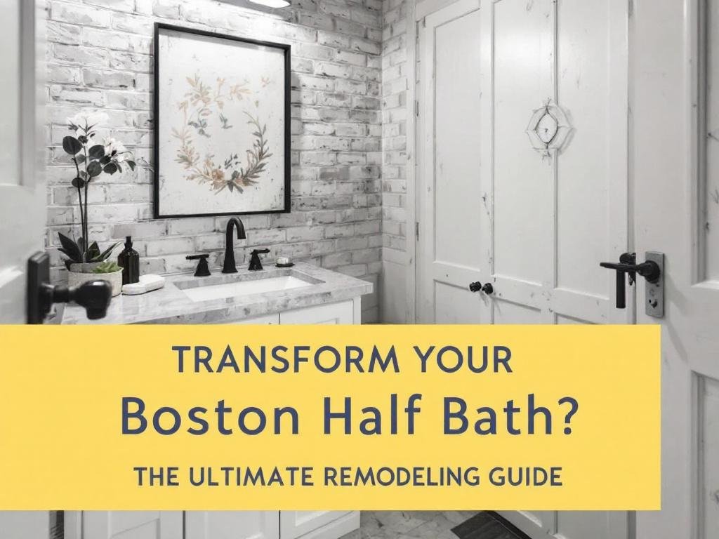 A comprehensive guide book for remodeling the half bath in Boston.