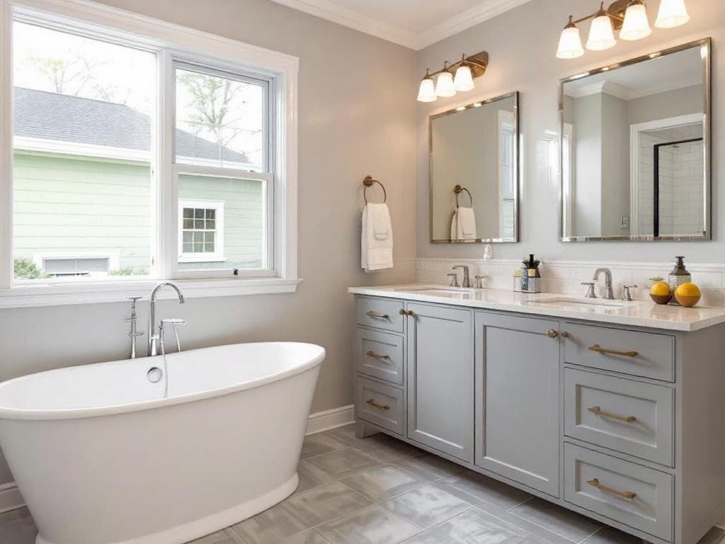 Showcase: Best General Contractors' Contemporary Bathroom Remodeling in Acton, MA Modern and contemporary designed bathroom remodeled by one of the best general contractors near Acton, MA.