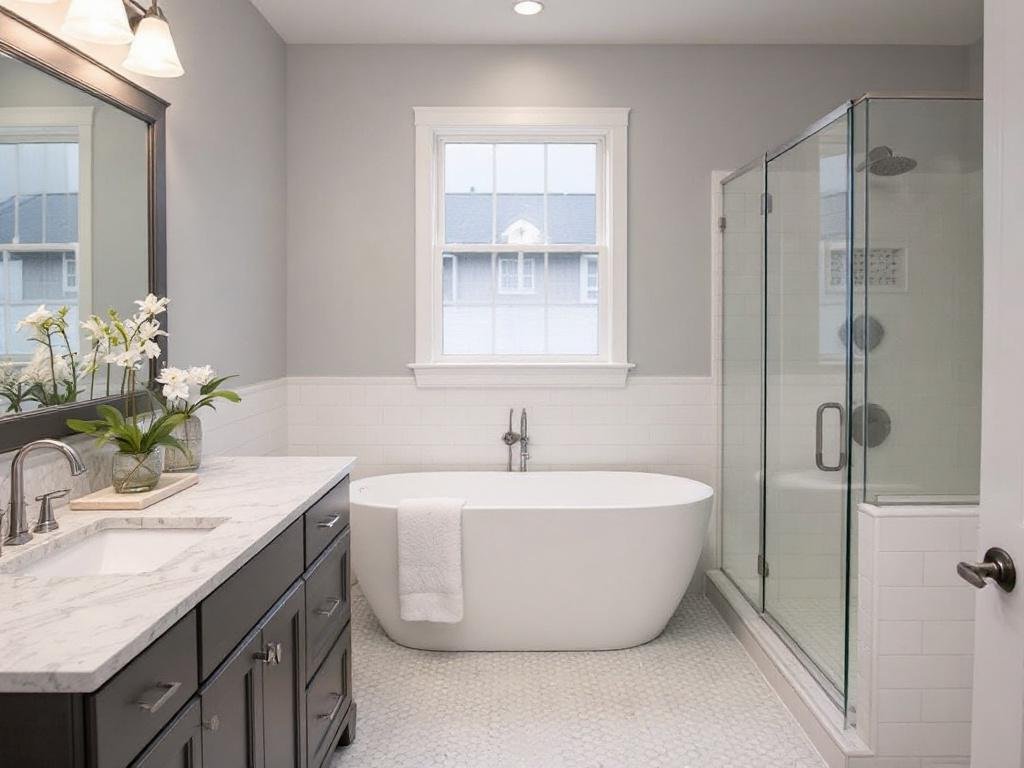 Best Bathroom Renovation Contractors in Weymouth, MA - Transform Your Space Into Modern Style! Modern, contemporary bathroom renovation by contractors in Weymouth, MA.