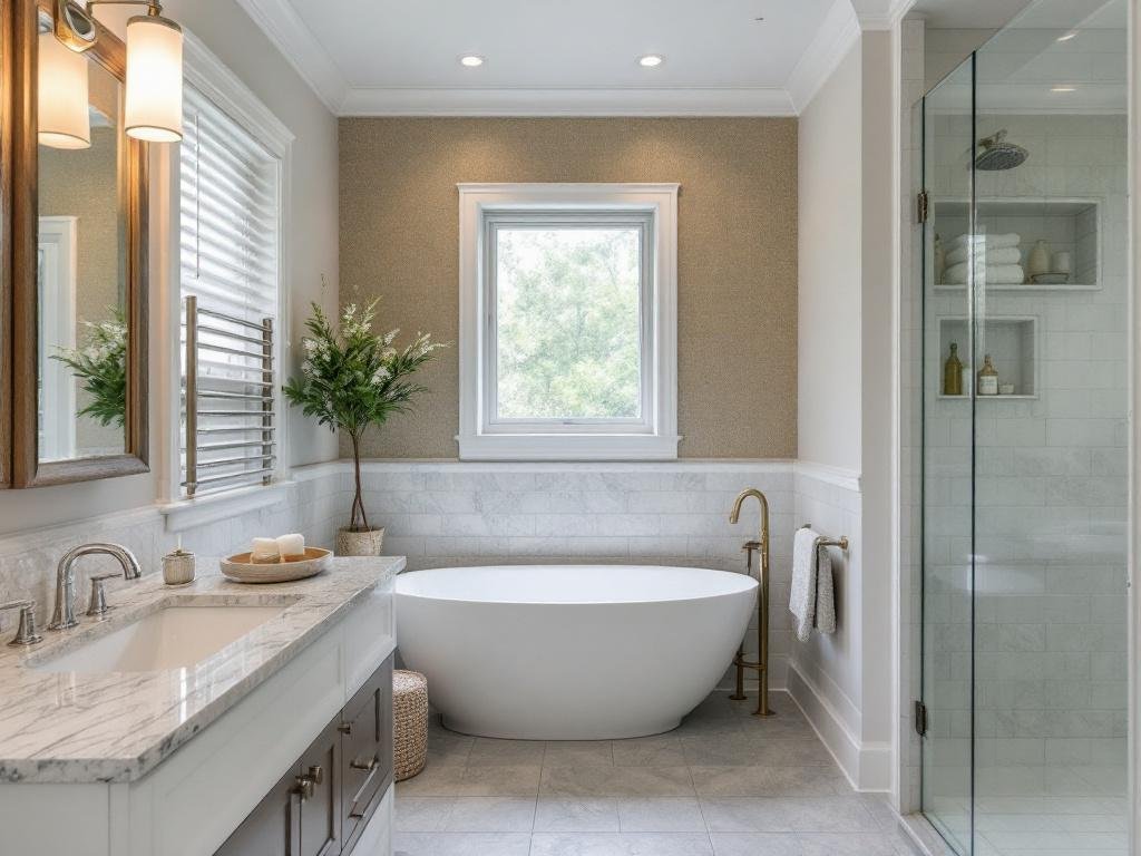 Premium Bathroom Renovation Services in Quincy, MA - Modern, Hip, and New Alt Text: Modern bathroom renovations by your finest contractor near Quincy, MA.