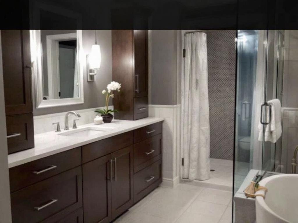 An overview of quality tile installation contractors guide in a contemporary design in Dedham, MA.