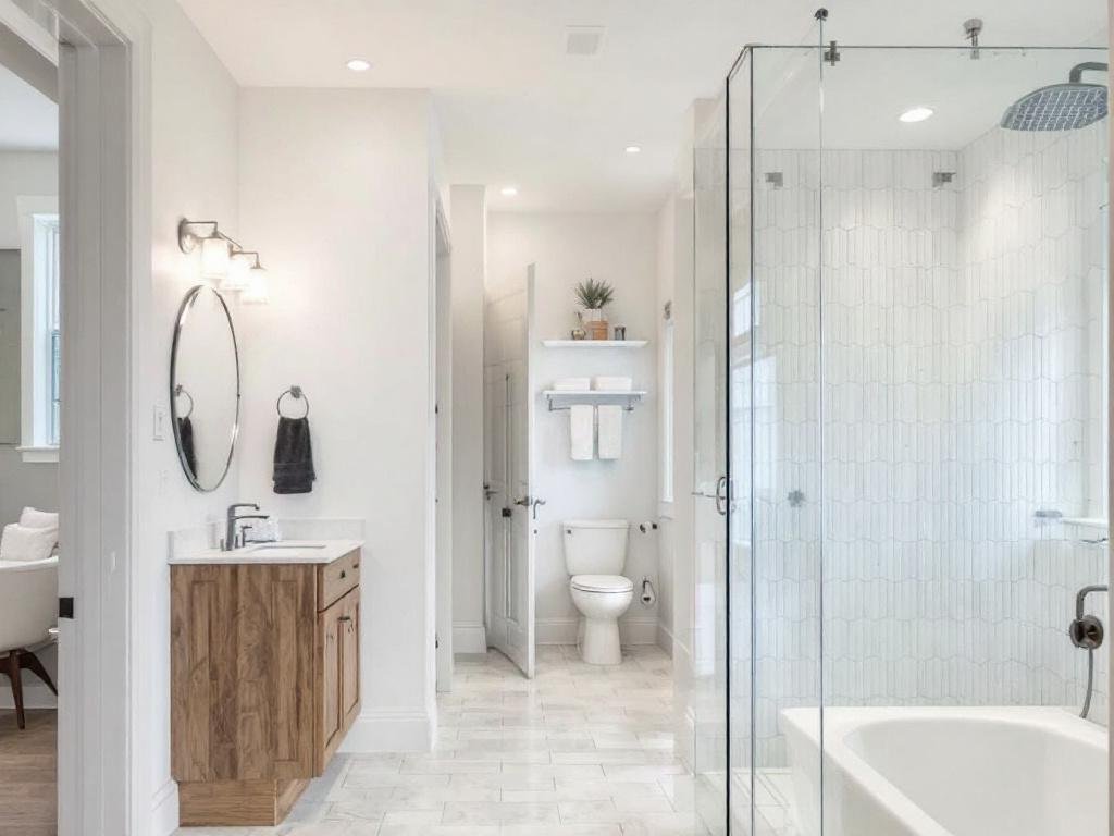Rethink Your Basement Space with Our Expert Bathroom Redevelopment Services in Quincy, MA. Bathroom being remodeled by Basement Remodelers in Quincy MA.