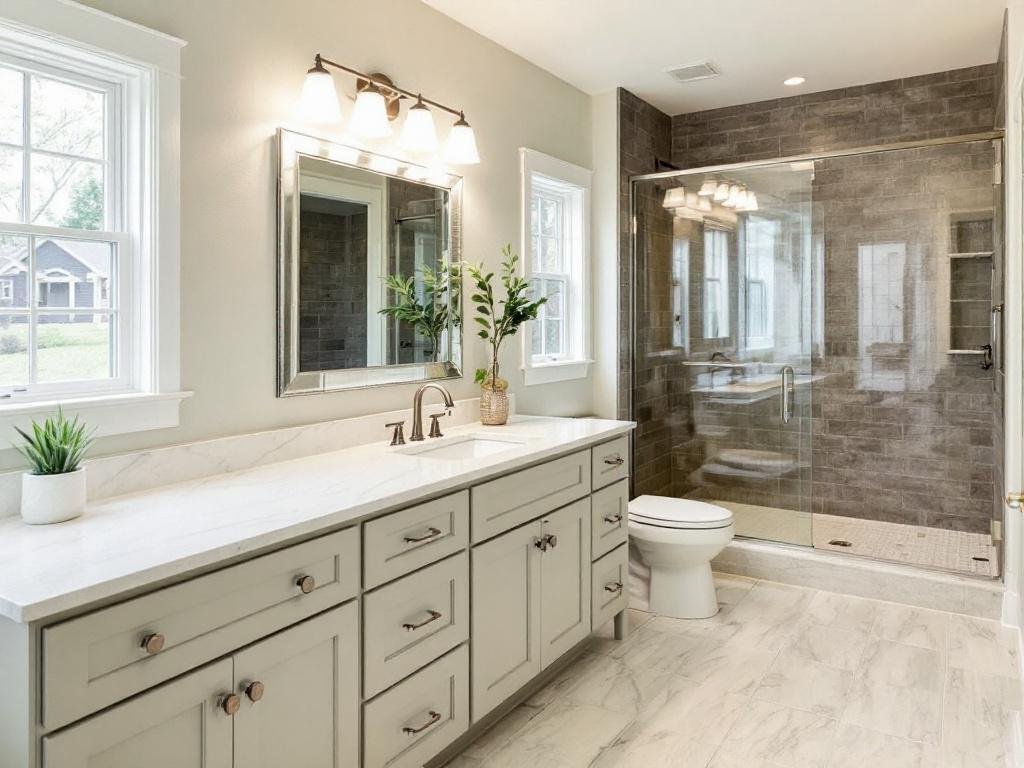 Caption: Explore some of the finest bathroom renovations by premier contractors in Sharon, MA! Image showcasing high-quality work from the best bathroom contractors near Sharon, Massachusetts.