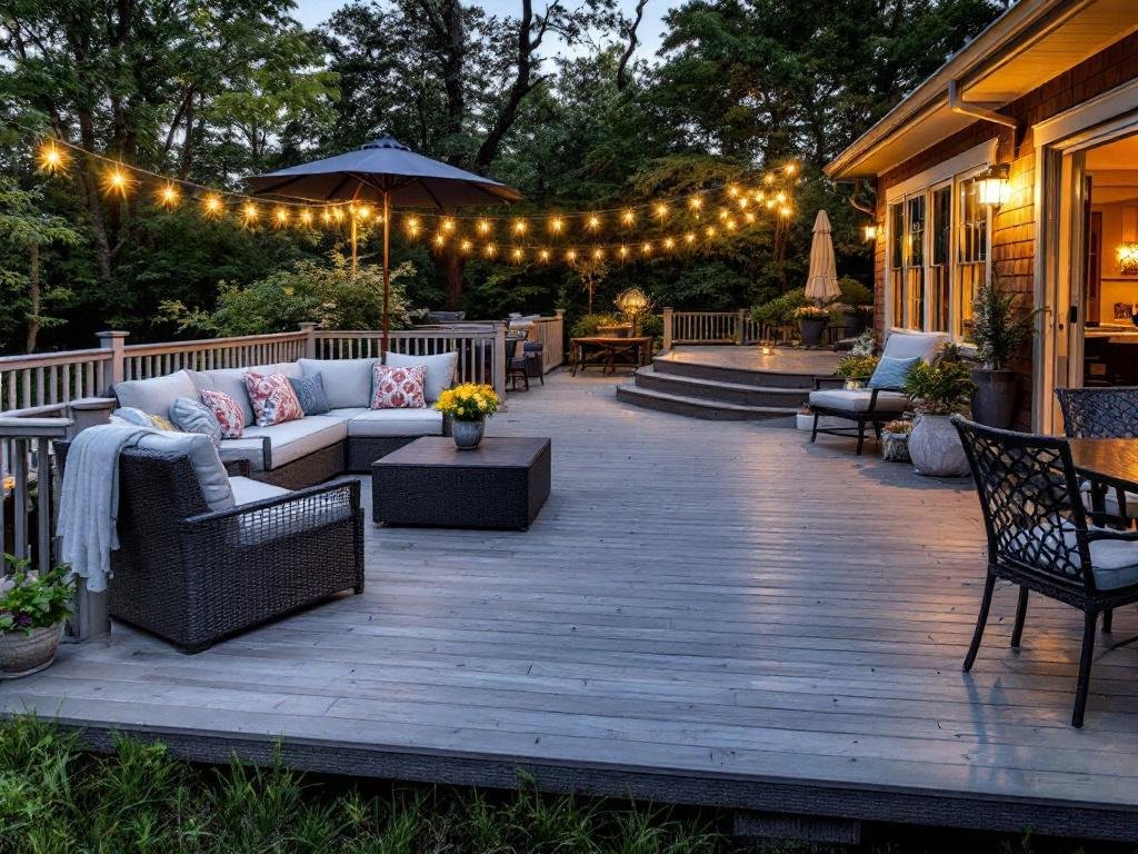 Latest Deck Installation in Dover, MA featuring modern and contemporary design.