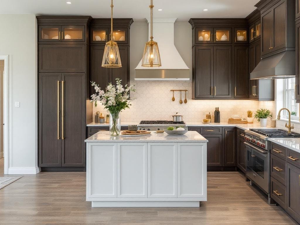 A modern, premium kitchen after a contemporary remodel.