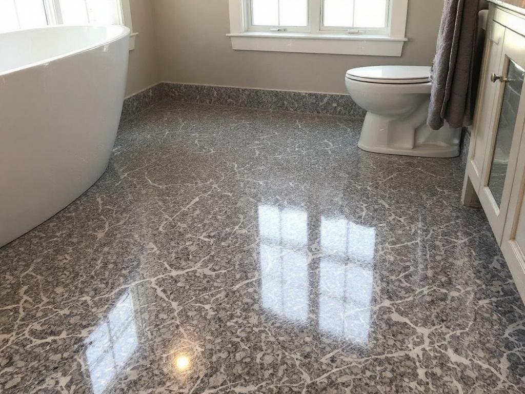 Reinvent Your Bathroom With Modern Epoxy Coatings in Newton, MA Contemporary bathroom embellished with modern epoxy coatings in Newton, MA.